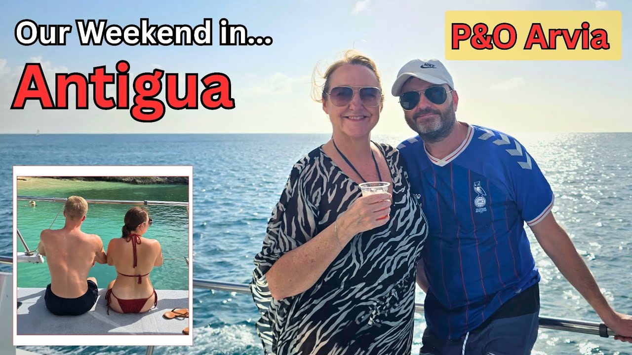 Sea Day to Antigua Port & AMAZING Catamaran Trip on P&O Arvia