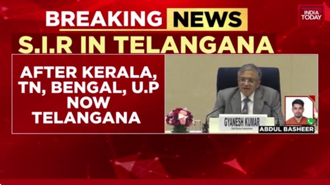 Breaking News: ECI Set To Begin SIR In Telangana; Opposition Cries &lsquo;Vote Chori' | India Today