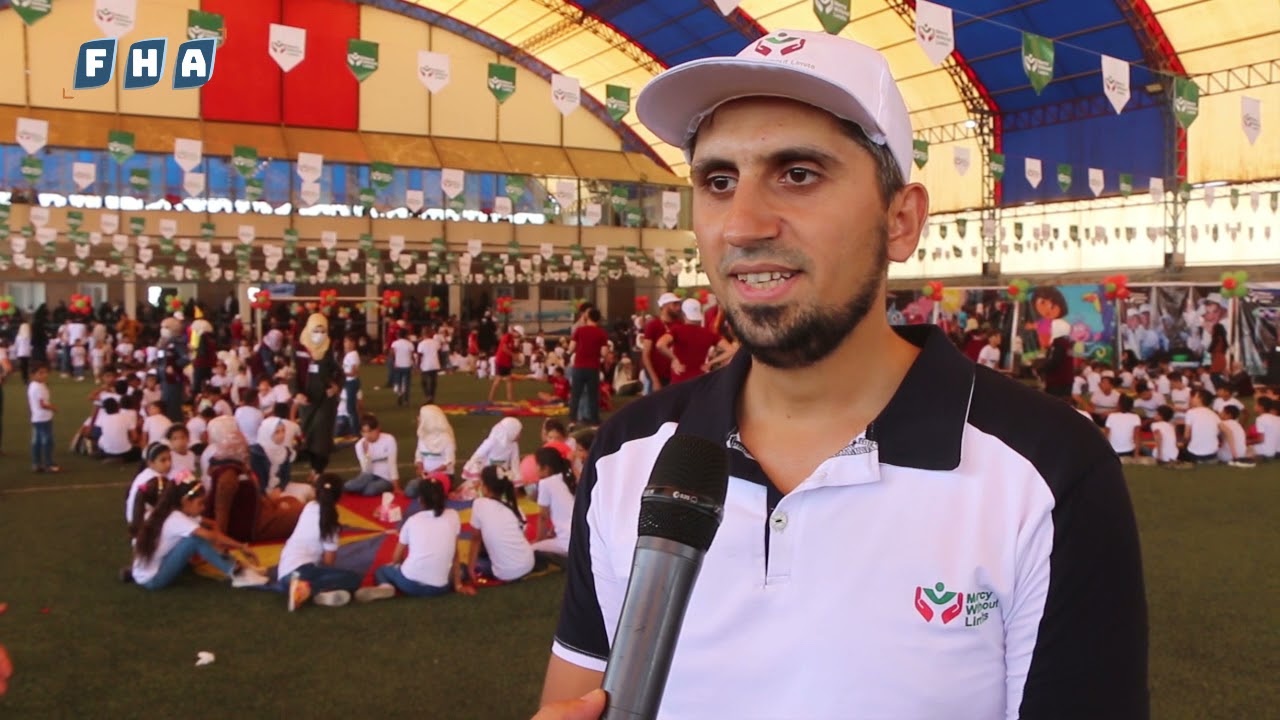 منظمة الرحمة بلا حدود تقيم كرنفال للأطفال الأيتام في مدينة أعزاز