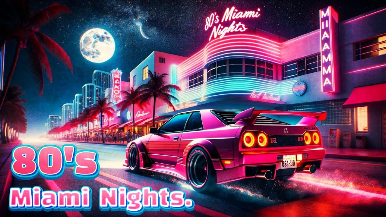 Miami Nights | Retro 80s Lofi Synthwave Mix | Neon Dreams