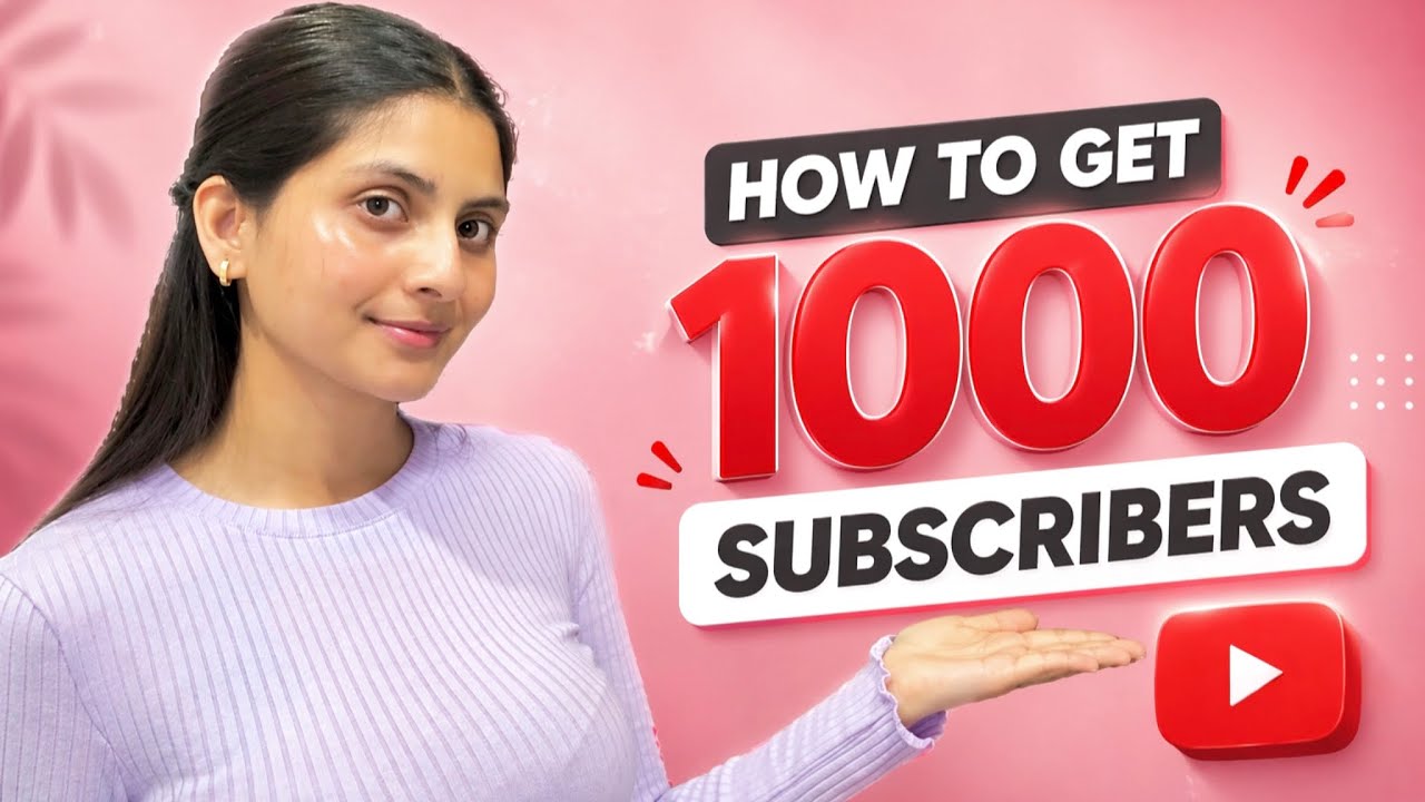How to Get First 1000 Subscribers on YouTube in 30 Days ⁉️(Beginner Strategy 2026)