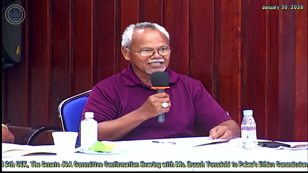 12th OEK, The Senate JGA Committee Confirmation Hearing with Ibuuch Tomoichi to Ethics Commission