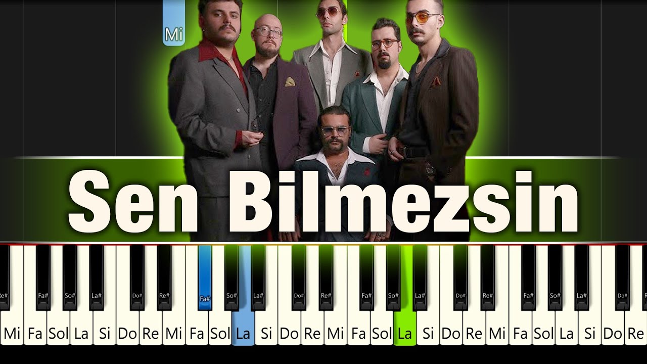 Dedubl&uuml;man - Sen Bilmezsin - Kolay Piyano