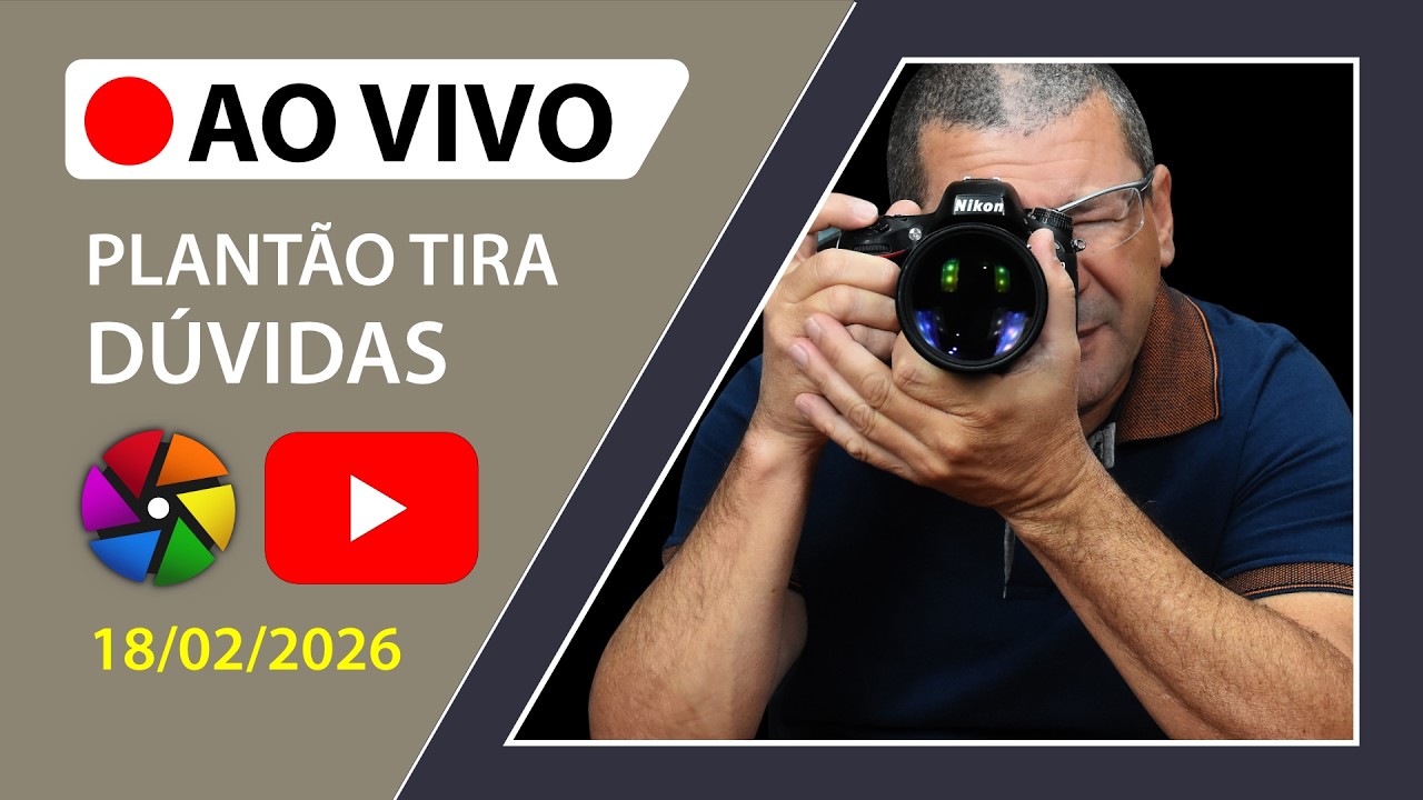 🔴 [AO VIVO] - Descomplicando a Fotografia - 18/02/2026
