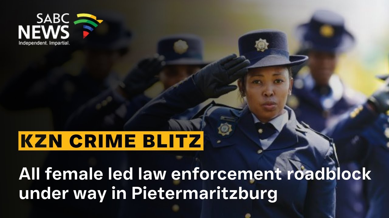 All female led law enforcement roadblock under way in Pietermaritzburg