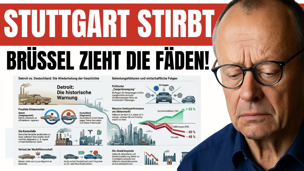 EU macht Stuttgart zu Detroit &ndash; Deindustrialisierung frisst Deutschlands Wohlstand 🚨