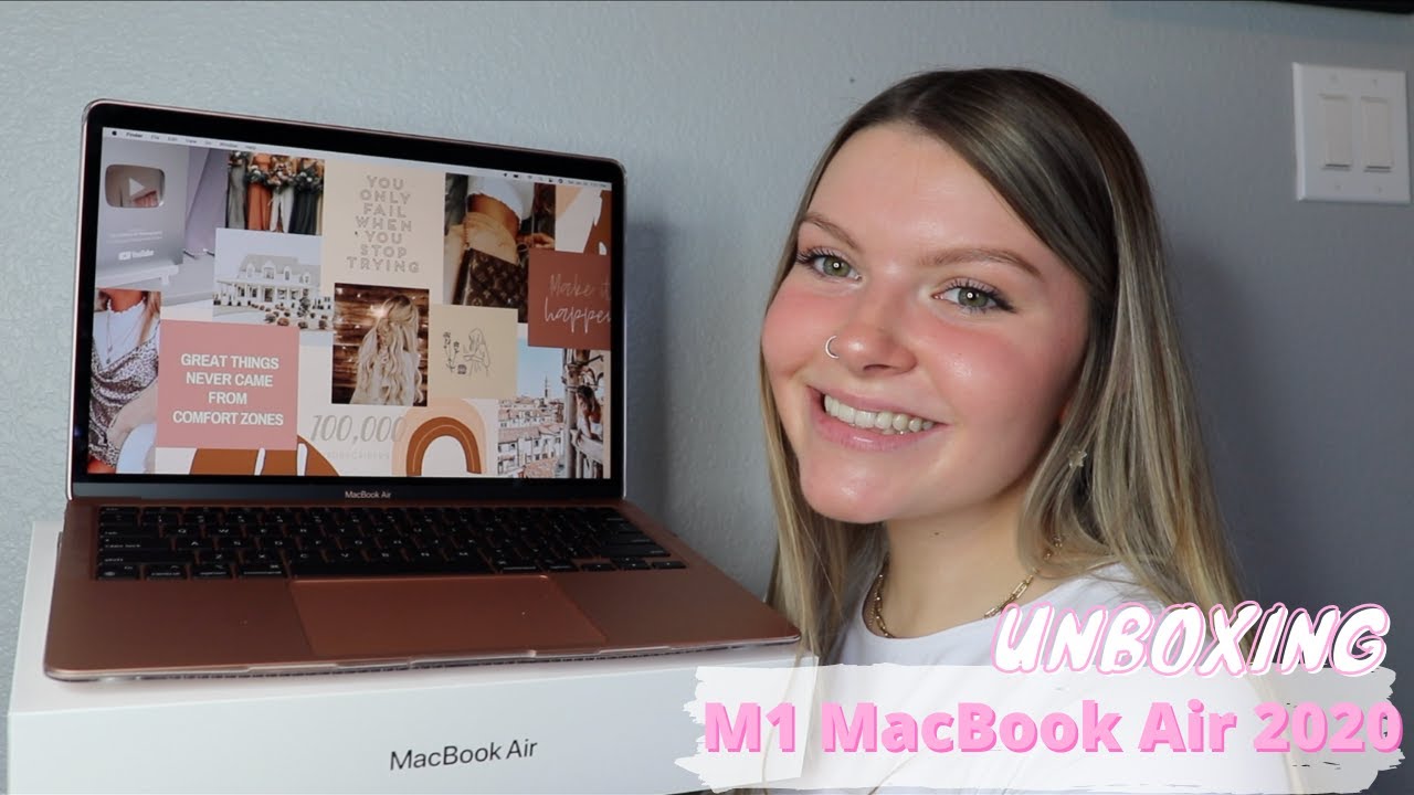 *M1 CHIP* MACBOOK AIR 2020 UNBOXING + ACCESSORIES !
