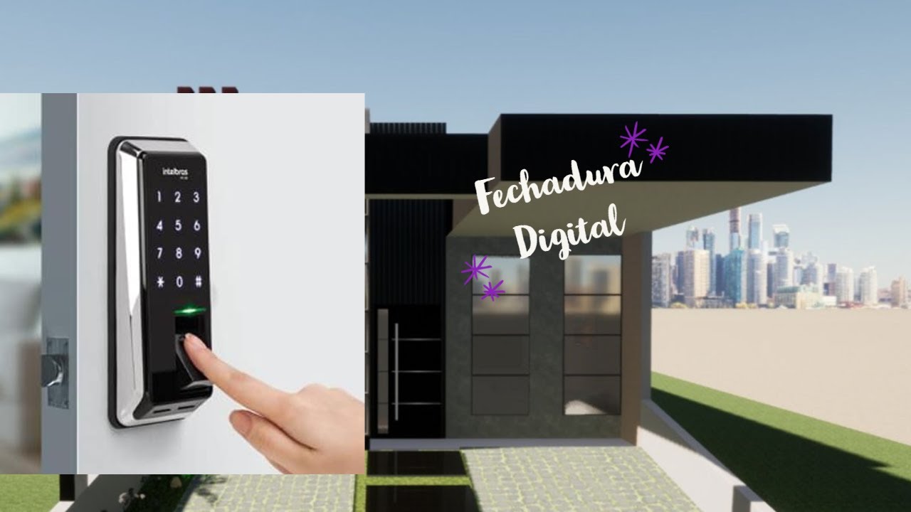 Fechadura digital intelbras com biometria FR220