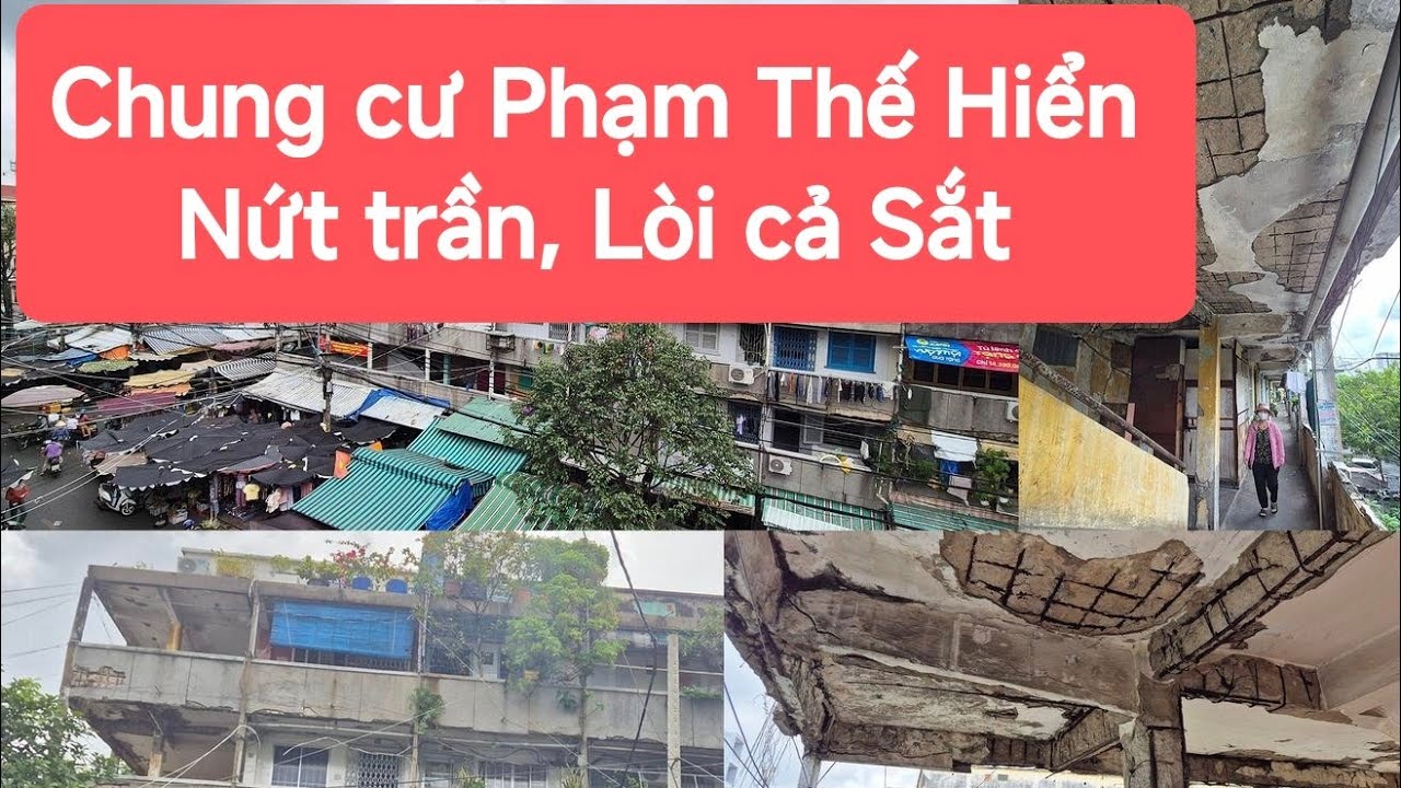 💥 Chung Cư Phạm Thế Hiển Nứt tường, lòi cả Sắt 