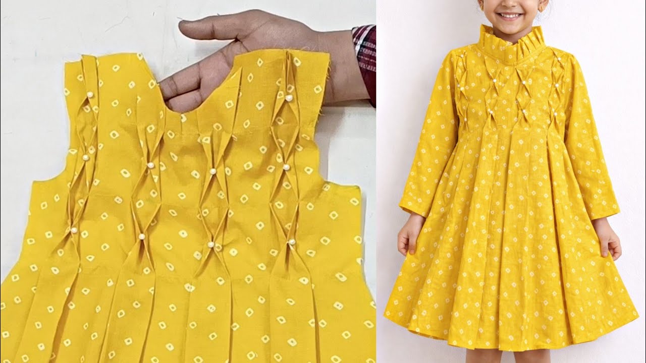 Baby Box plate Dress cutting Stitch | 4 Yers Baby Designer frock cutting stitching | nobi Design 
