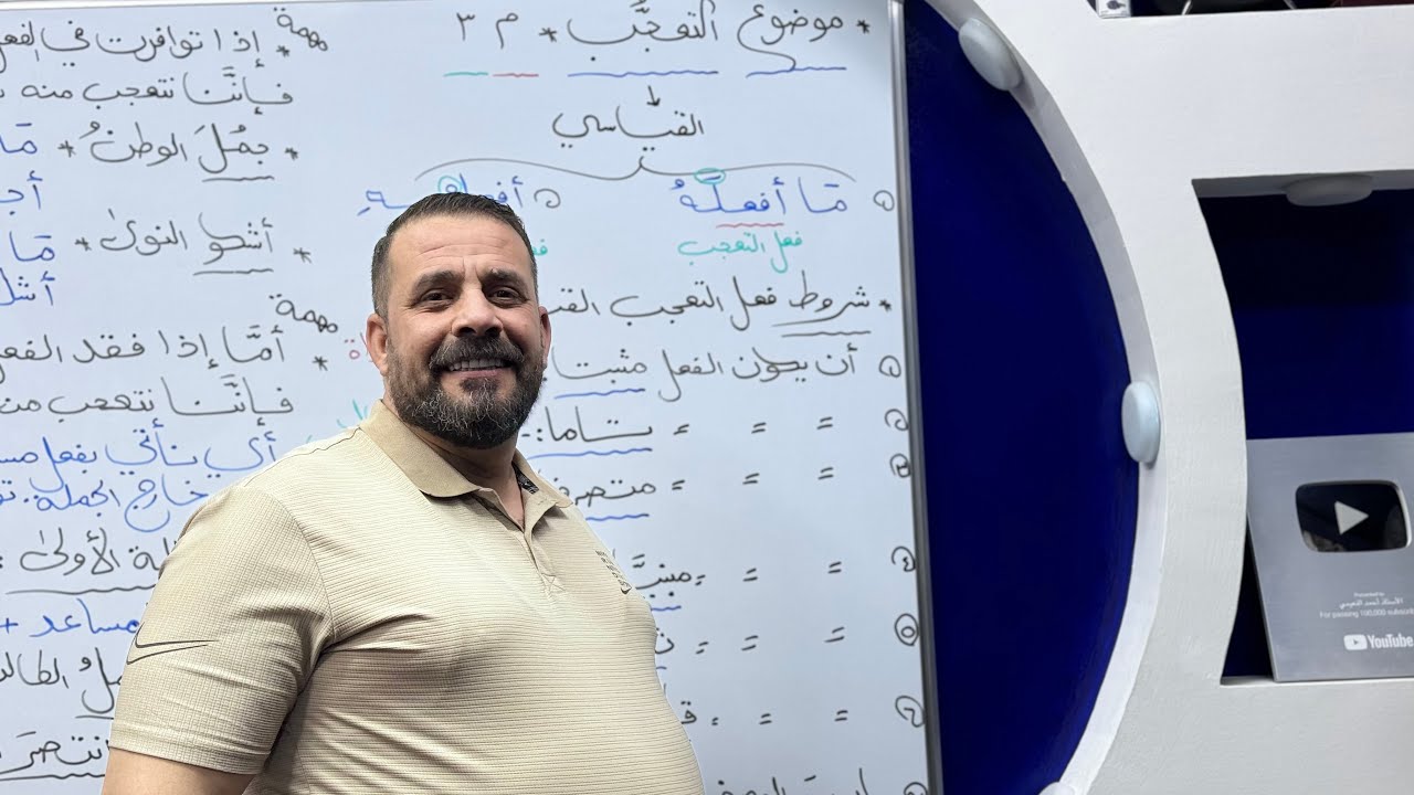 التعجُّب:- المحاضرة الثالثة