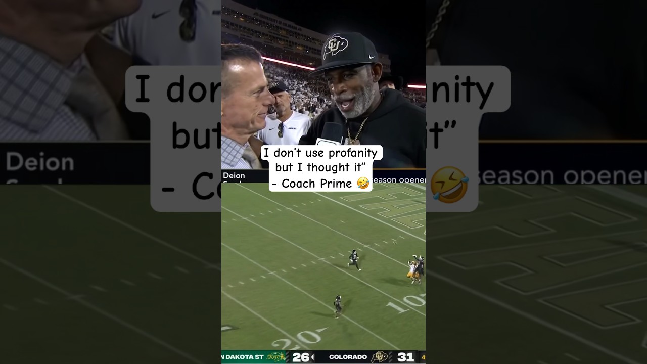 Deion Sanders was pissed after Colorado&rsquo;s final play 😂