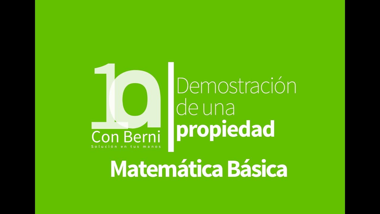 Conjuntos I Demostración de propiedades 1