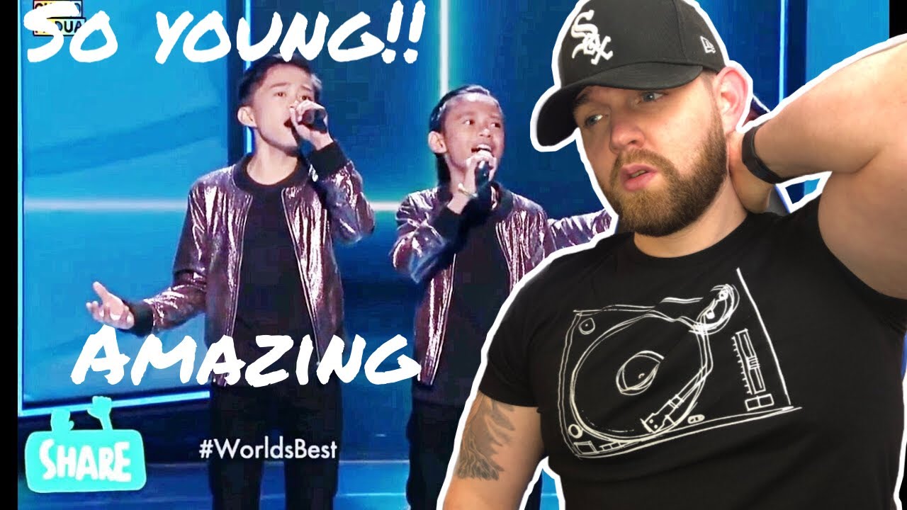 [American Ghostwriter] Reacts to: TNT Boys sing- And In Telling You @ Worlds Best- So young w talent