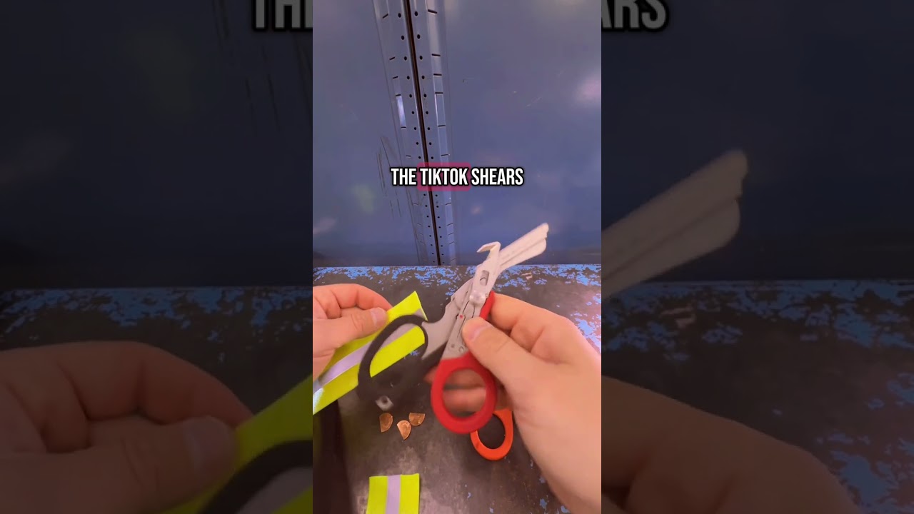 Comparing the 100$ leatherman raptor shears vs 14$ TikTok shears! These are a must have if your a