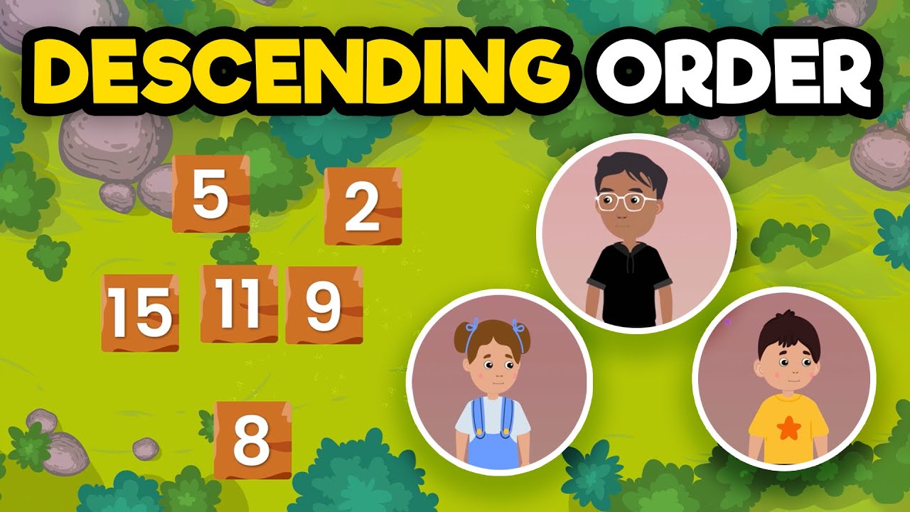 Basic Maths - Learn Descending Order with Examples | Class 1 to 3 #mathforkids