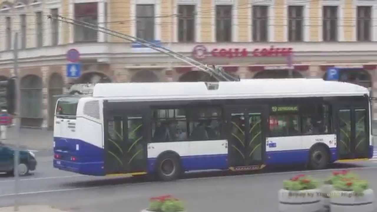 Trolleybuses in Riga, Latvia - Троллейбусы в Риге, Латвия 2014