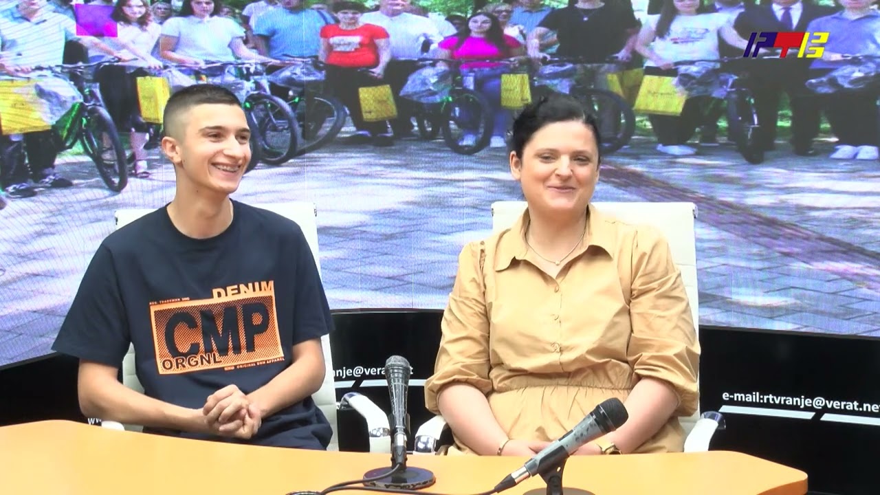 Gostovanje u Jutarnjem programu - Filip Stojković i prof. Marina Trajković / RTV Vranje / 26 06 2024