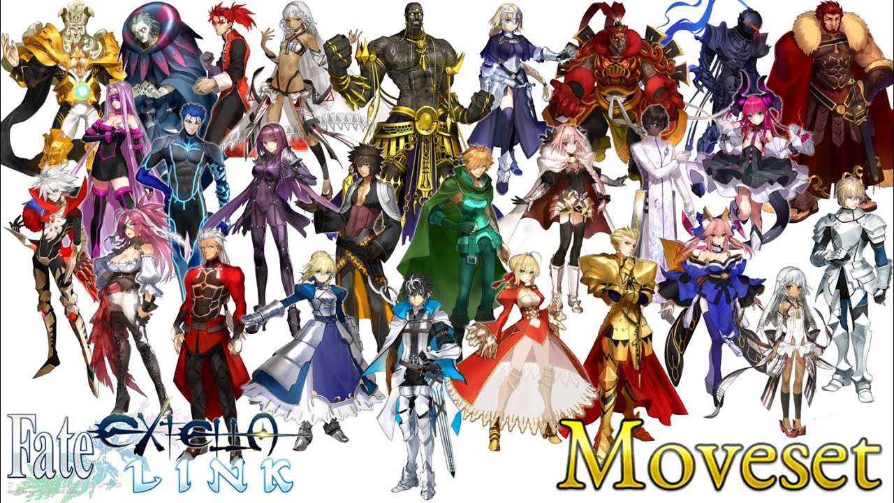 【Fate Extella Link】全キャラ モーション集 All Characters Moveset