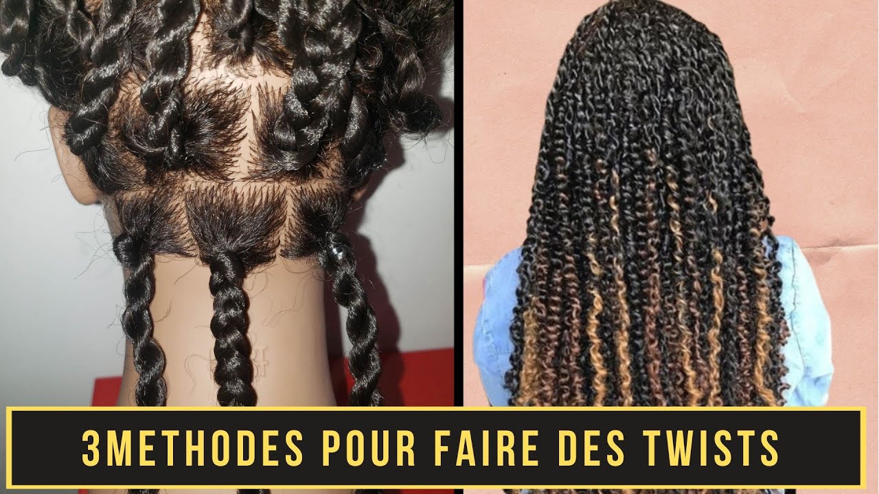 COMMENT FAIRE DES TWISTS AVEC MECHES POUR DÉBUTANTS |  Tutoriel étapes simples et faciles