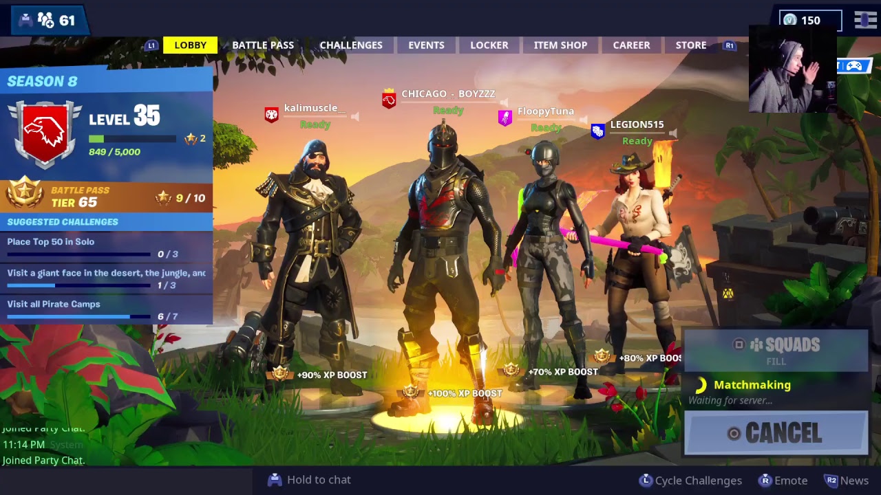 Fortnite Battle Royal  (1700+Wins)  (39,800 Kills)  (7.35Kd) With Kali muscle
