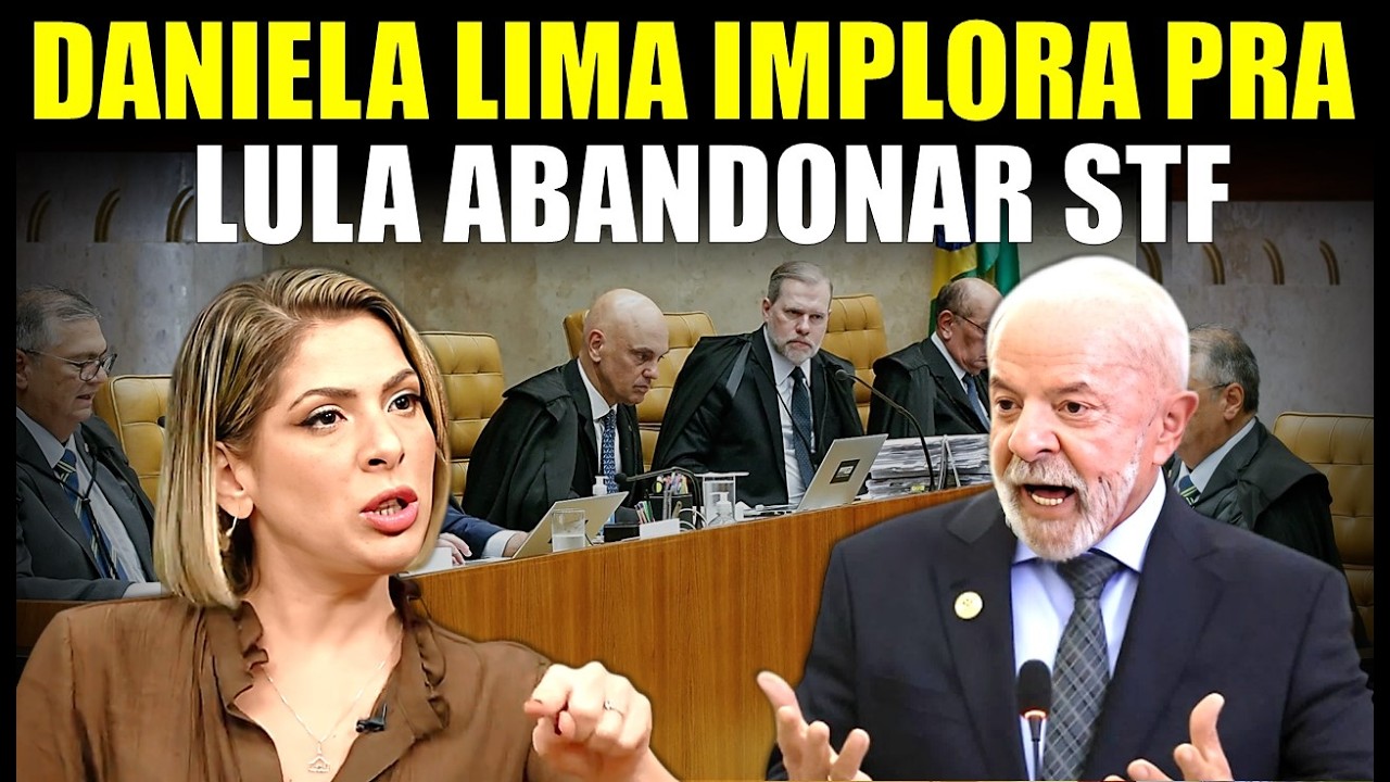 Daniela Lima perde o controle, ataca Moraes e Tóffoli e implora pra Lula abandonar o STF!