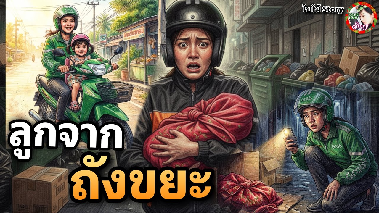 ☘️ลูกจากถังขยะ☘️ ลูกจากถังขยะ เมื่อรู้ความจริงถึงกับช็อค !!!| นิทานก่อนนอน | ใบไม้สตอรี่☘️