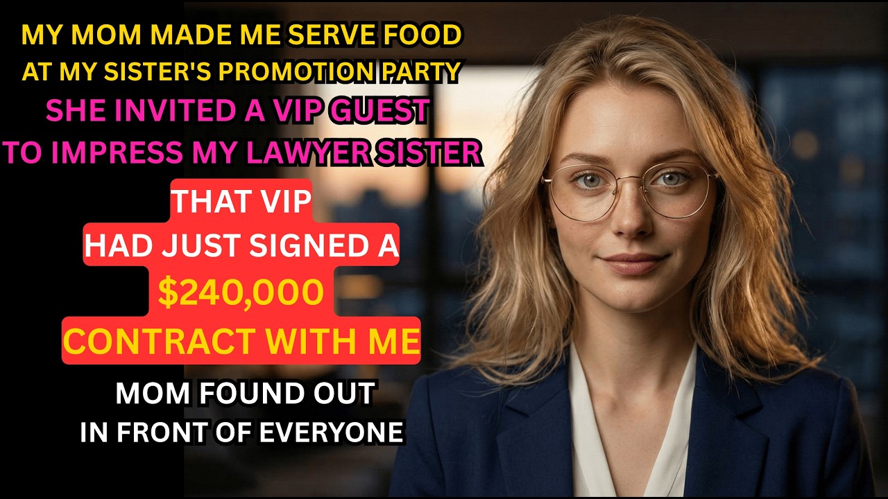 My Mom Made Me Serve Food at My Sister's Party — Until Her VIP Guest Announced My $240,000 Contract