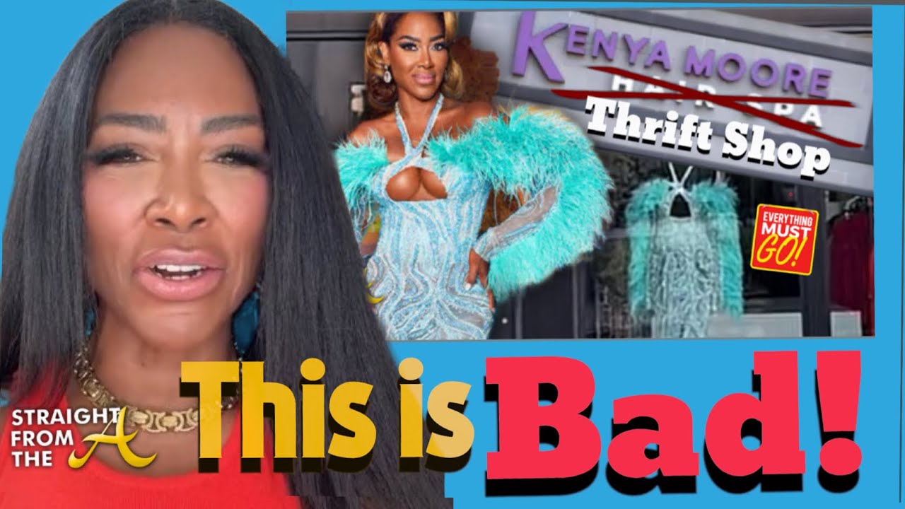 Kenya Moore Shades RHOA Reunion Fashions from Vacant Hair Spa Turnt Thrift Shop