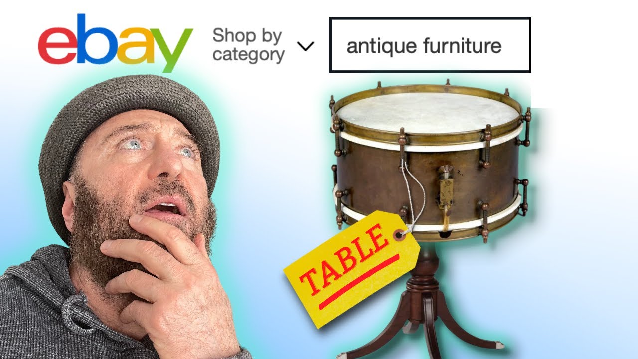 VERY RARE Vintage Drum Sold as Furniture?? Demo Included!