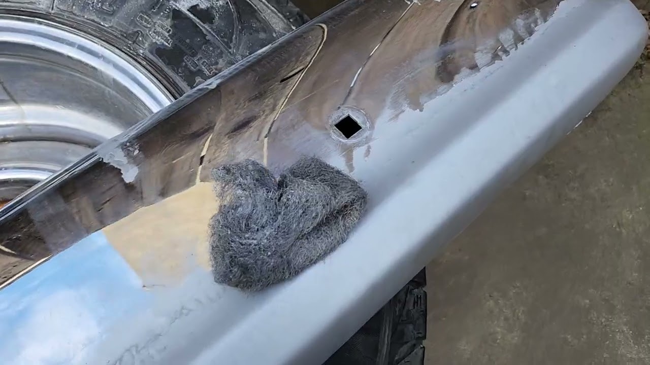 удалить краску с хрома