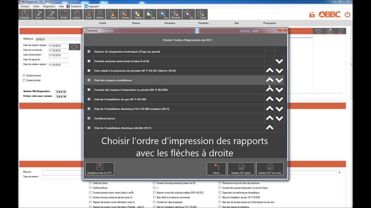 [OBBC - WinDiagnostics 3.0]  Imprimer son DDT