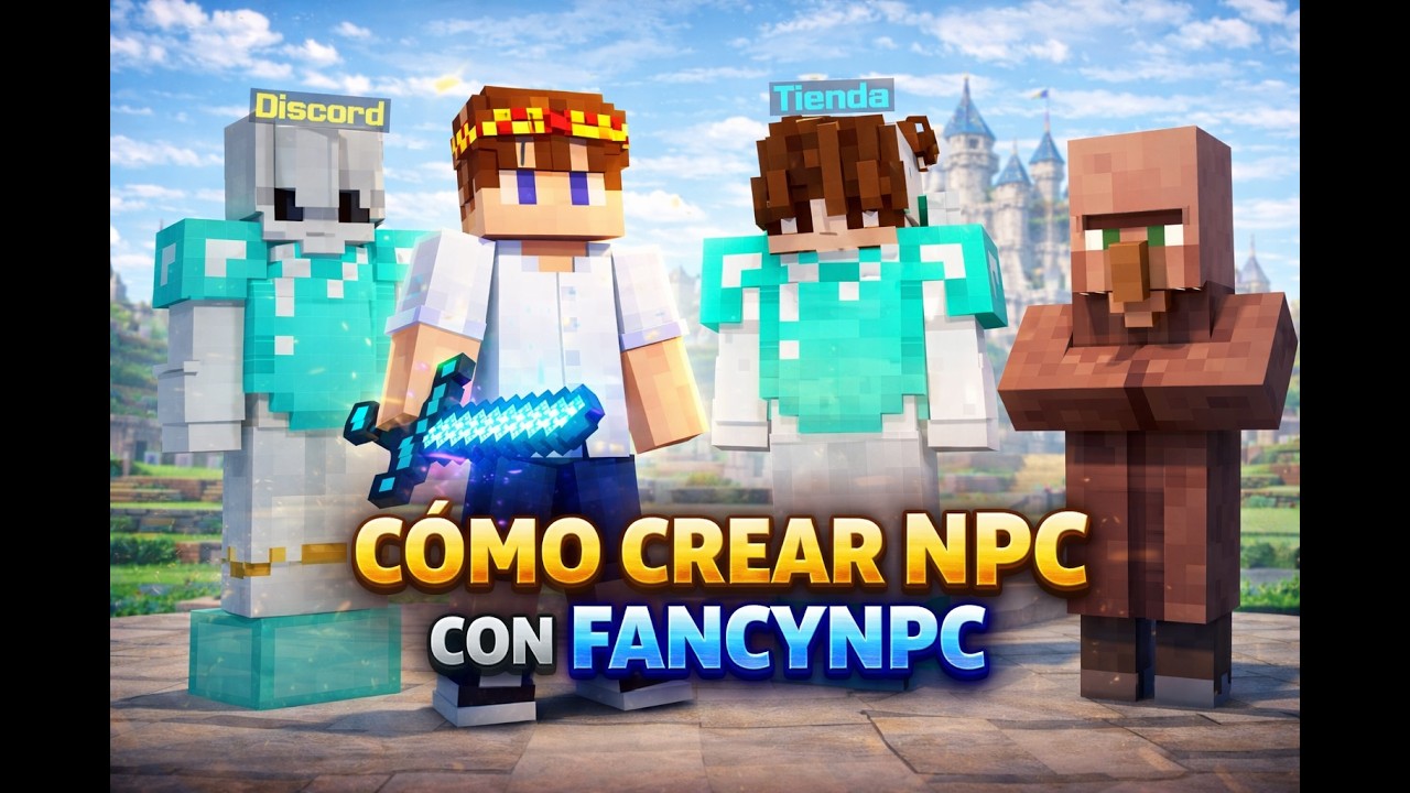 COMO crear NPCs para tu servidor de Minecraft con FANCYNPC