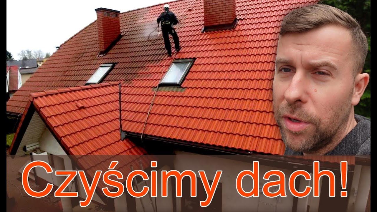 #czyszczeniedachu #myciedachu Czyszczenie dachu pokrytego dachówką betonową BRAAS