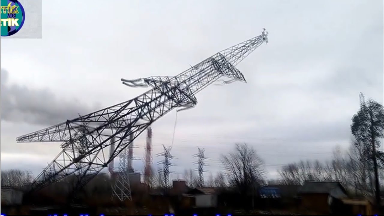 Detik detik Tower Listrik Sutet Roboh