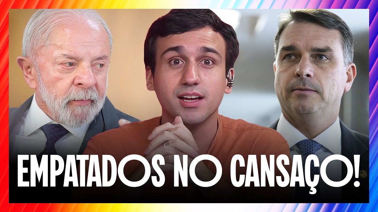 LULA E FLÁVIO BOLSONARO EMPATAM EM PESQUISA E ACIRRAM DISPUTA PARA 2026