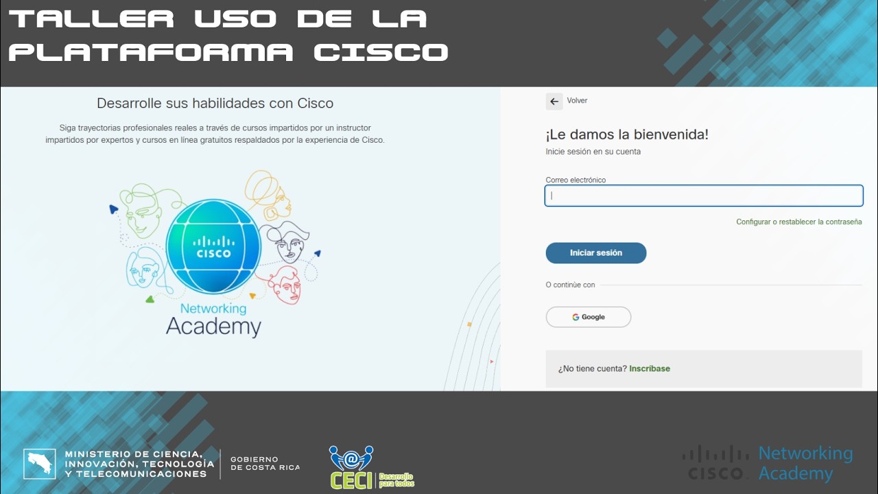 Taller de Uso Plataforma Cisco CECI - MICITT