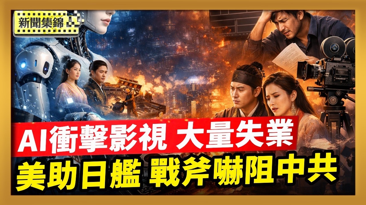 AI衝擊中國影視行業 大量從業人員失業｜美助日艦升級！可發射「戰斧」飛彈 嚇阻中共【新聞集錦】｜2026-03-27