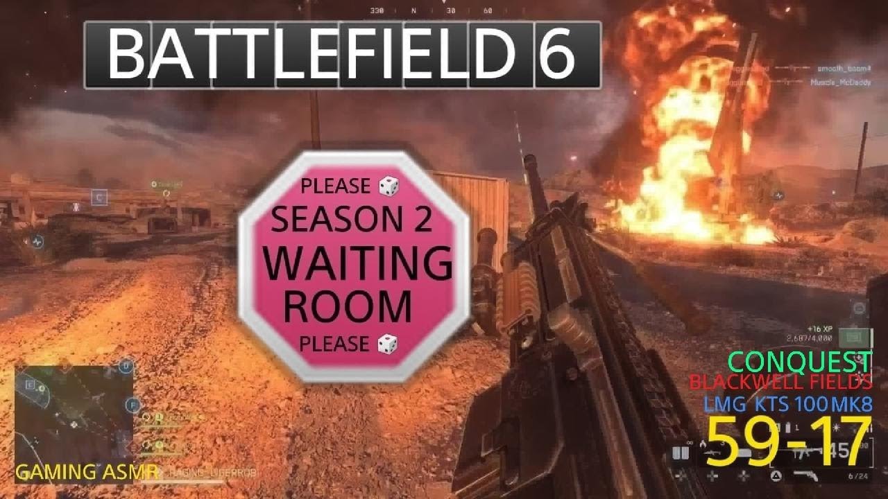 Battlefield 6 SEASON 2 WAITING ROOM! 59-17 OF PURE CHAOS!!