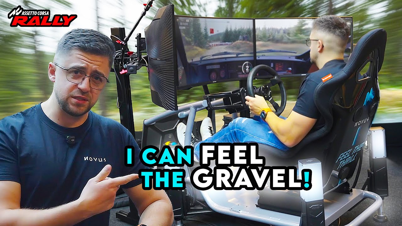 Misha Charoudin Tries Assetto Corsa Rally on a FULL Motion Simulator