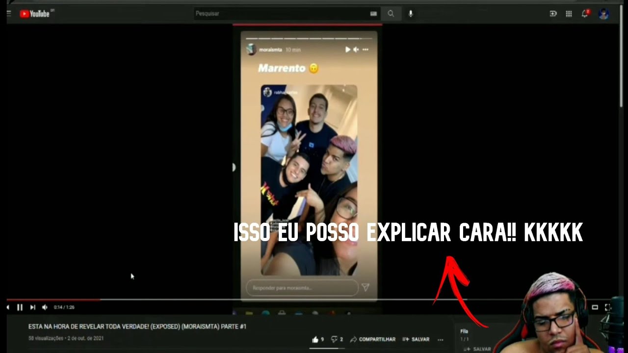 MORAIS MTA REAGINDO AO EXPOSED DELE,DA LOIRINHA E DA MORENA!!