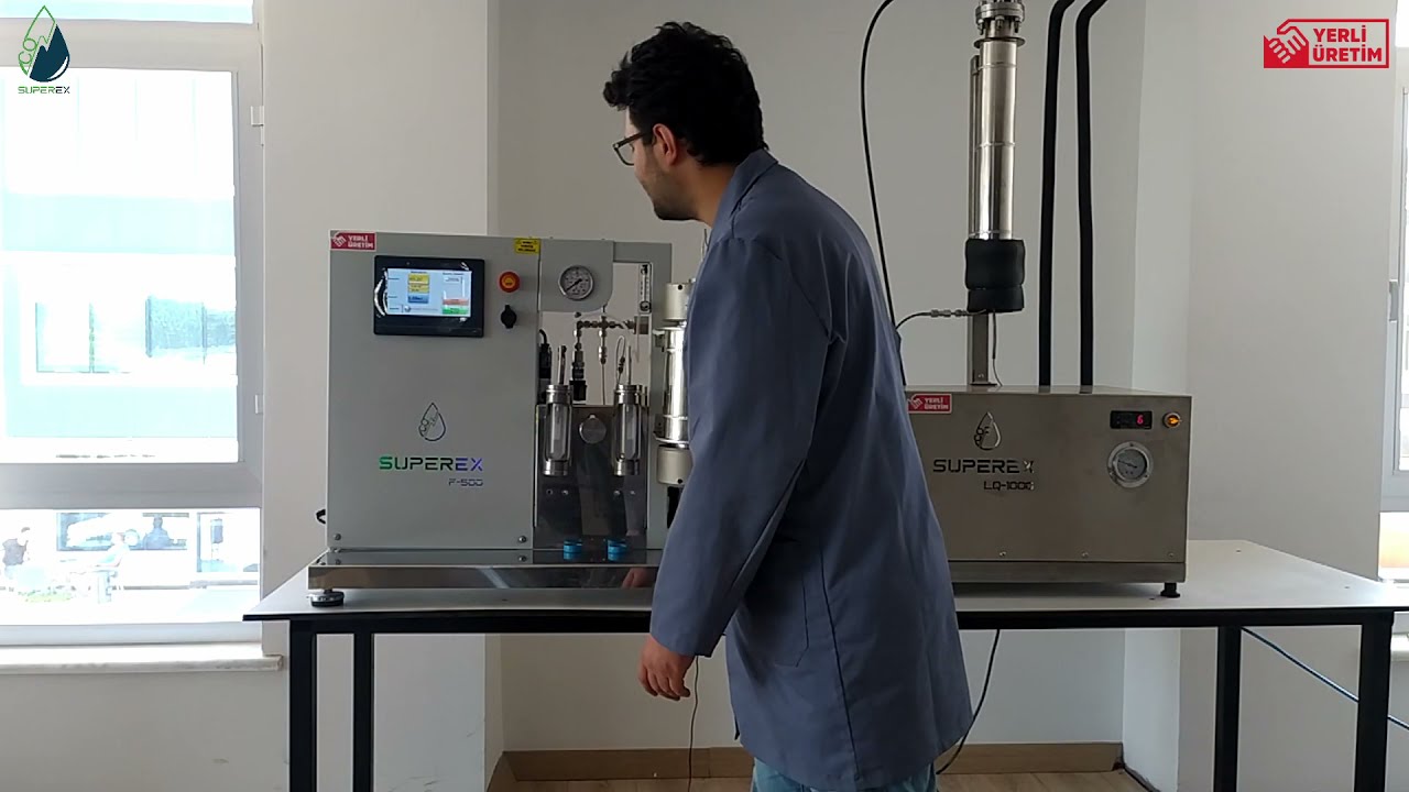Superex F-500 Süperkritik Akışkan Ekstraksiyonu Sistemi &  LQ-1000 CO2 Sıvılaştırma Sistemi