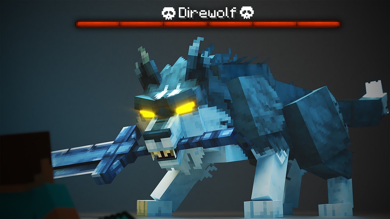 Beware the DIRE WOLF! #minecraft  [Mythicmobs x Modelengine]