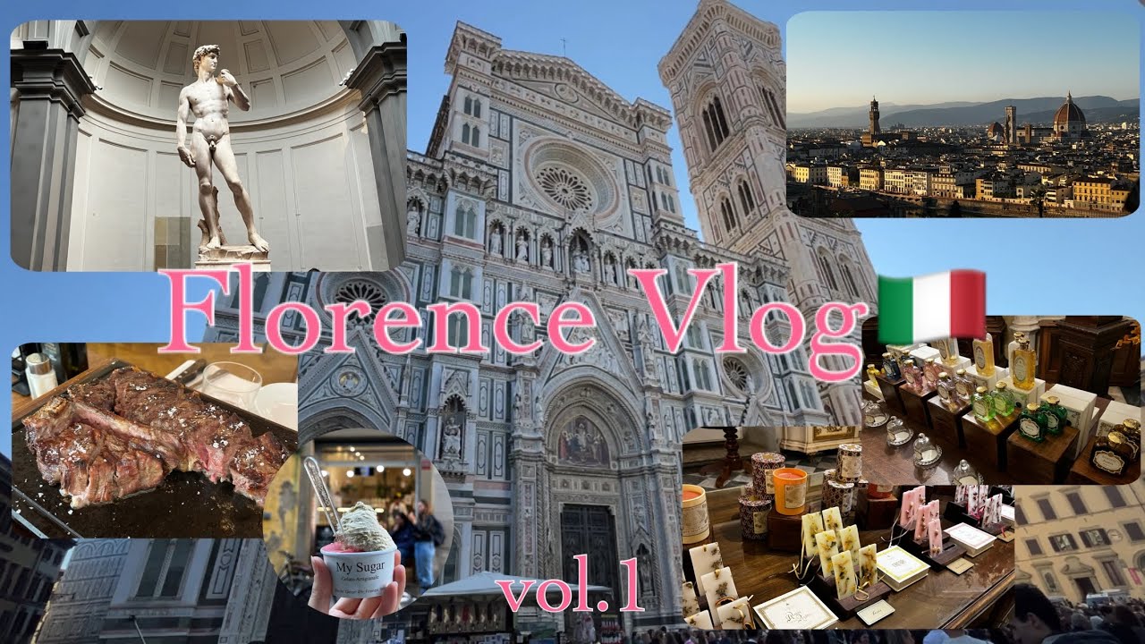 【イタリア Vlog】美味しいと美しいを詰め込んだ フィレンツェVlog