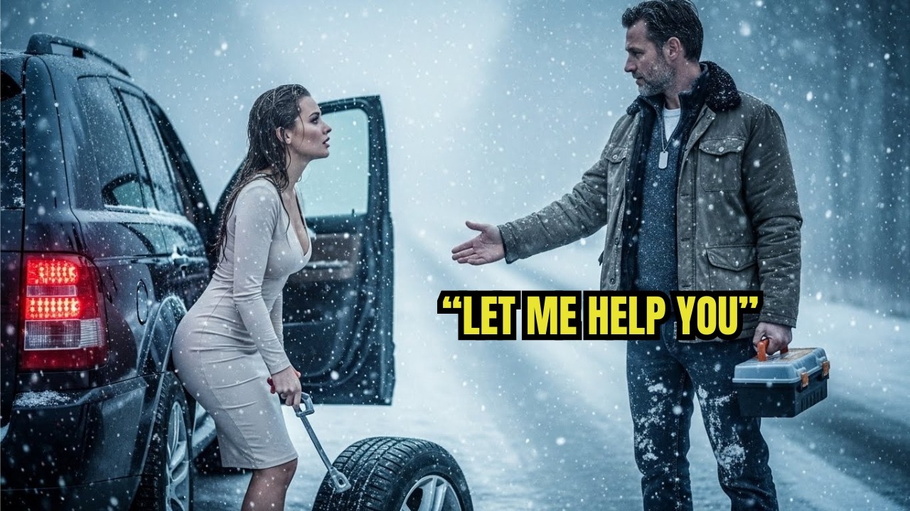 Single Dad Rescues Stranded Woman in Snowstorm — Her Identity the Next Morning Shocks Him
