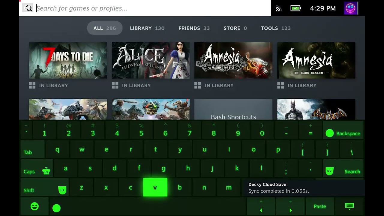 Decky Recorder game mode test