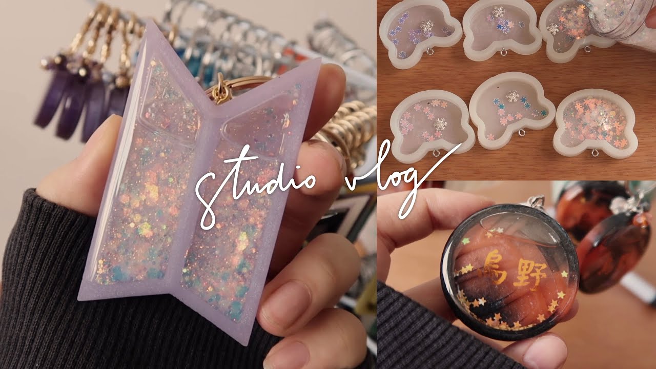 studio vlog #02 | chaveiros de resina, produção, preparando o lançamento da lojinha