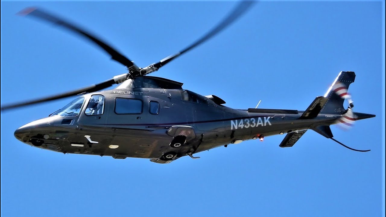 Agusta A109 Start-Up, Takeoff & Landing - N433AK