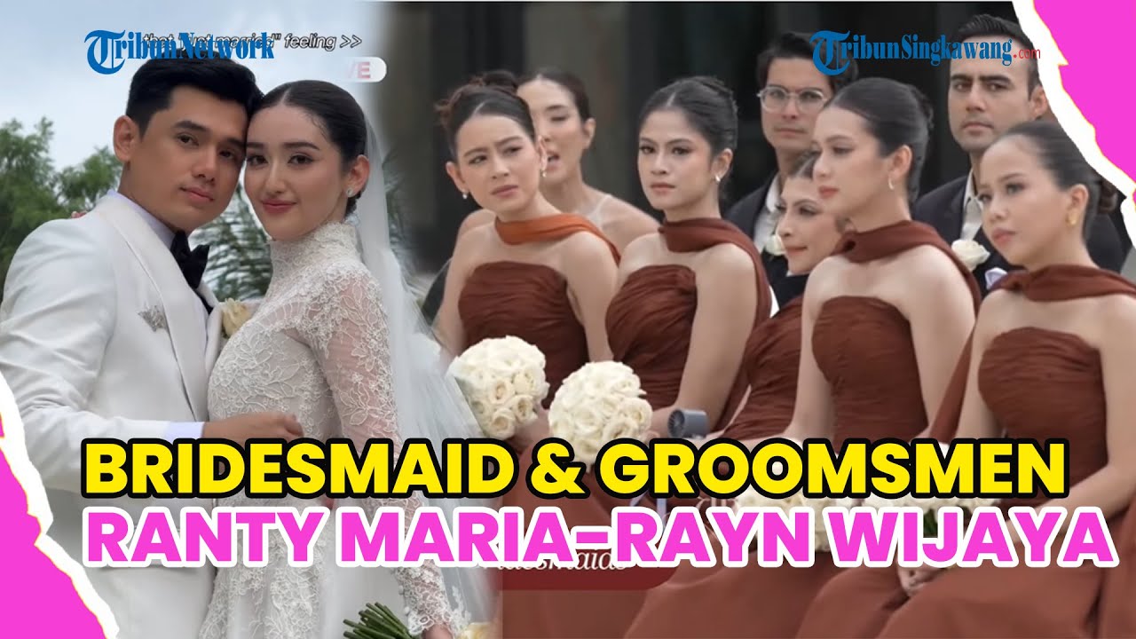 POTRET BRIDESMAID & GROOMSMEN DI PEMBERKATAN NIKAH RANTY MARIA–RAYN WIJAYA DI BALI