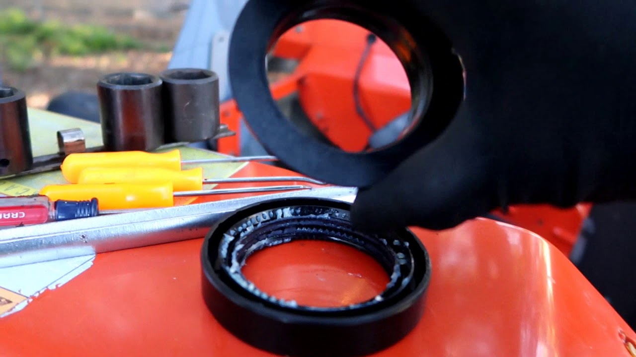KUBOTA L4300 REAR AXLE SEAL REPLACEMENT
